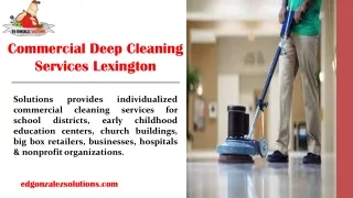 commercial deep cleaning services lexington