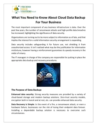 what you need to know about cloud data backup