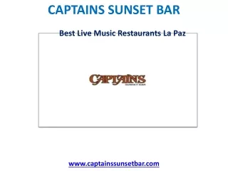 Best Live Music Restaurant La Paz