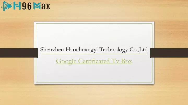 shenzhen haochuangyi technology co ltd