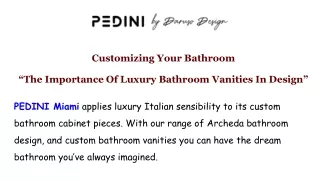 The Importance Of Luxury Bathroom Vanities In Design
