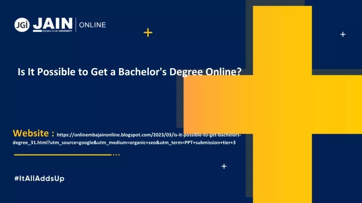 is it possible to get a bachelor s degree online