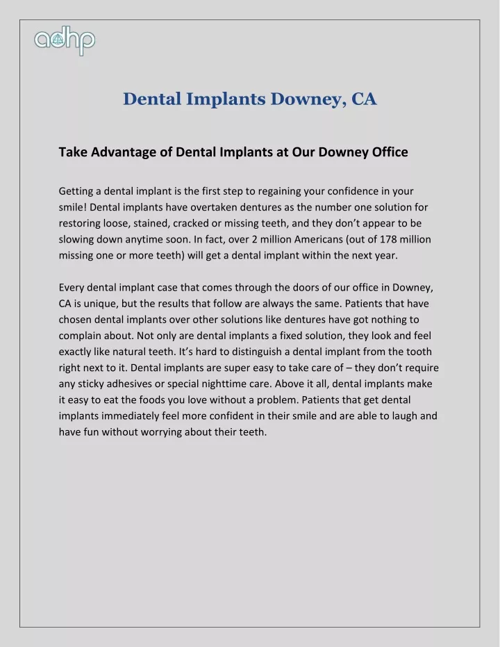 dental implants downey ca