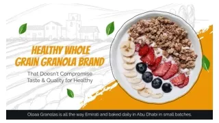 Healthy Whole Grain Granola Brand