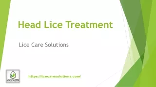 Head Lice Treatment