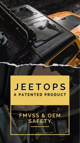 Panel Safety Standards of JeeTops A Patented Product