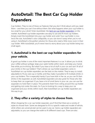 best car cup holder expanders