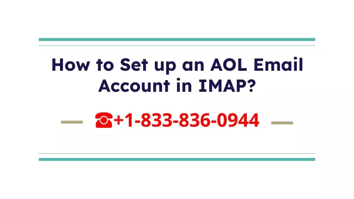 how to set up an aol email account in imap