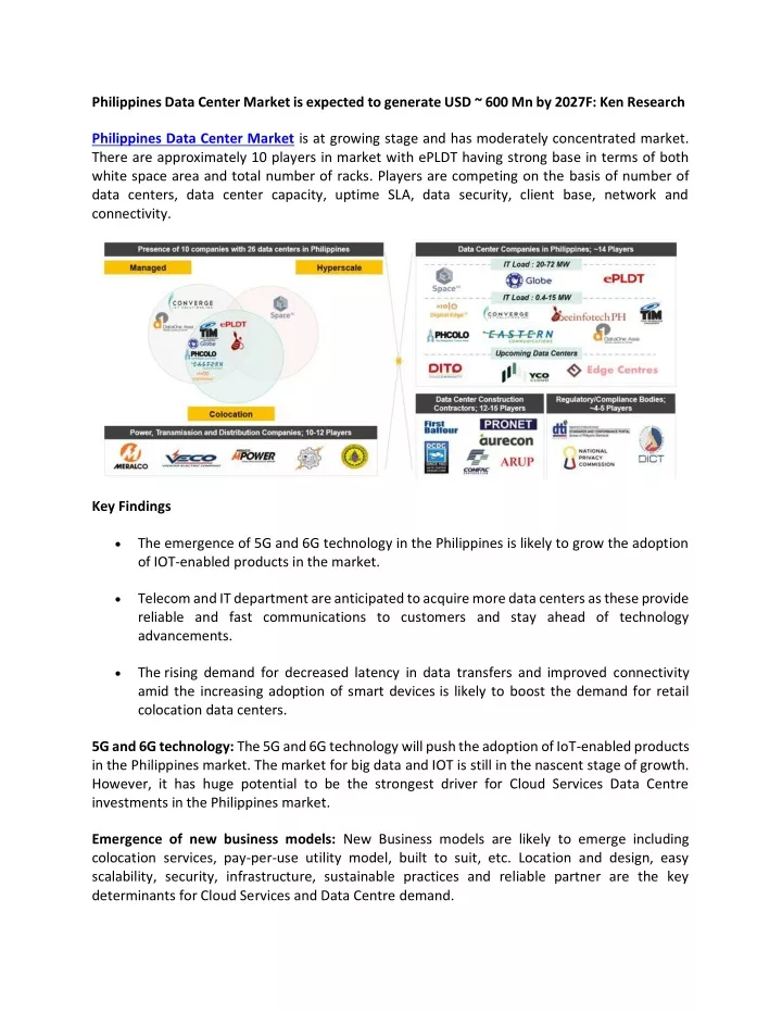 philippines data center market is expected