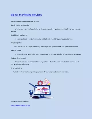 digital marketing services