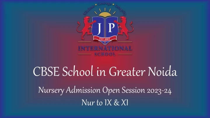 cbse school in greater noida nursery admission