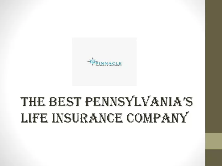 the best pennsylvania s life insurance company