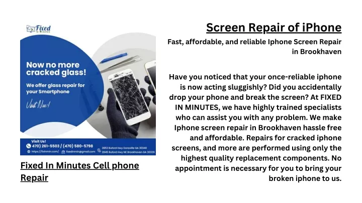 screen repair of iphone fast affordable