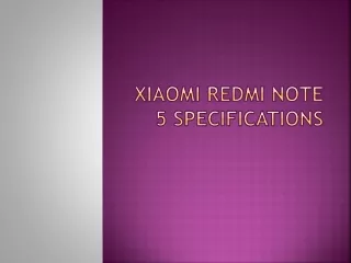 xiaomi redmi note 5 specifications