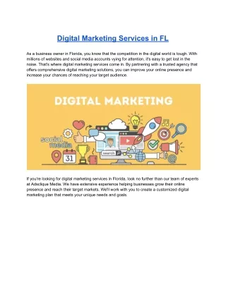 digital marketing services in fl