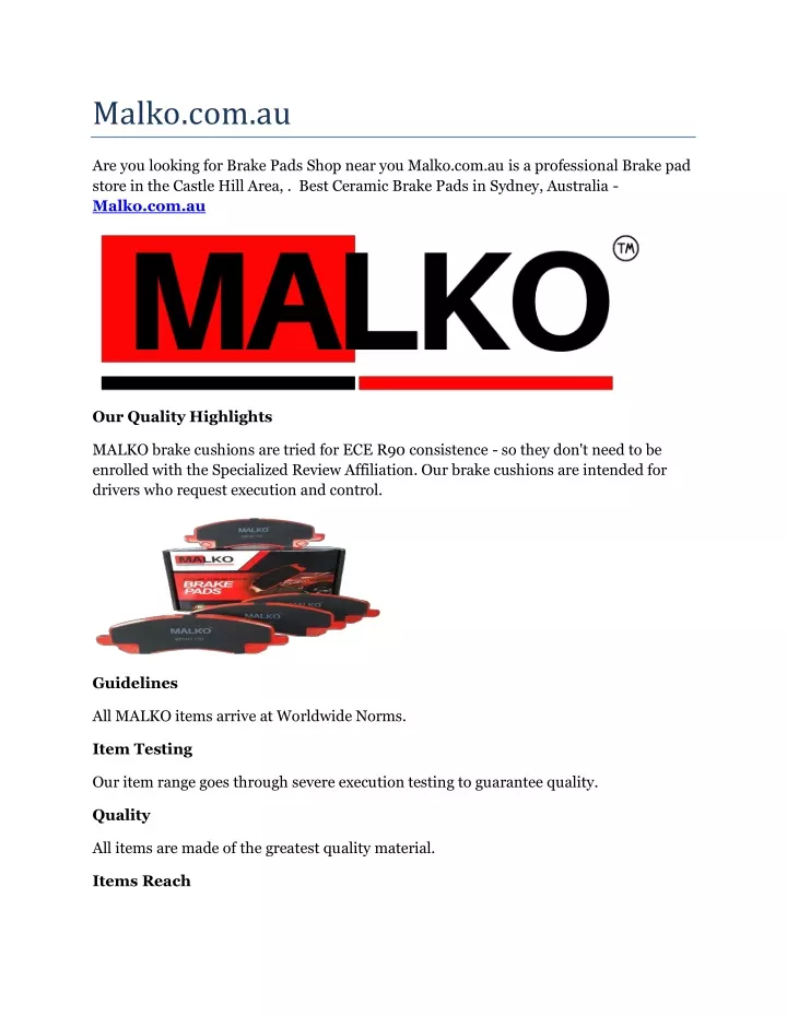 malko com au