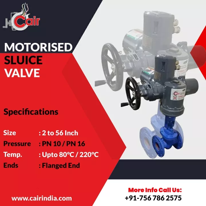 motorised sluice valve