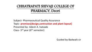 chhatrapati shivaji college of pharmacy deori