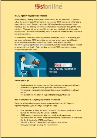 irctc agency registration process