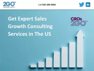 Get Expert Sales Growth Consulting Services in The US