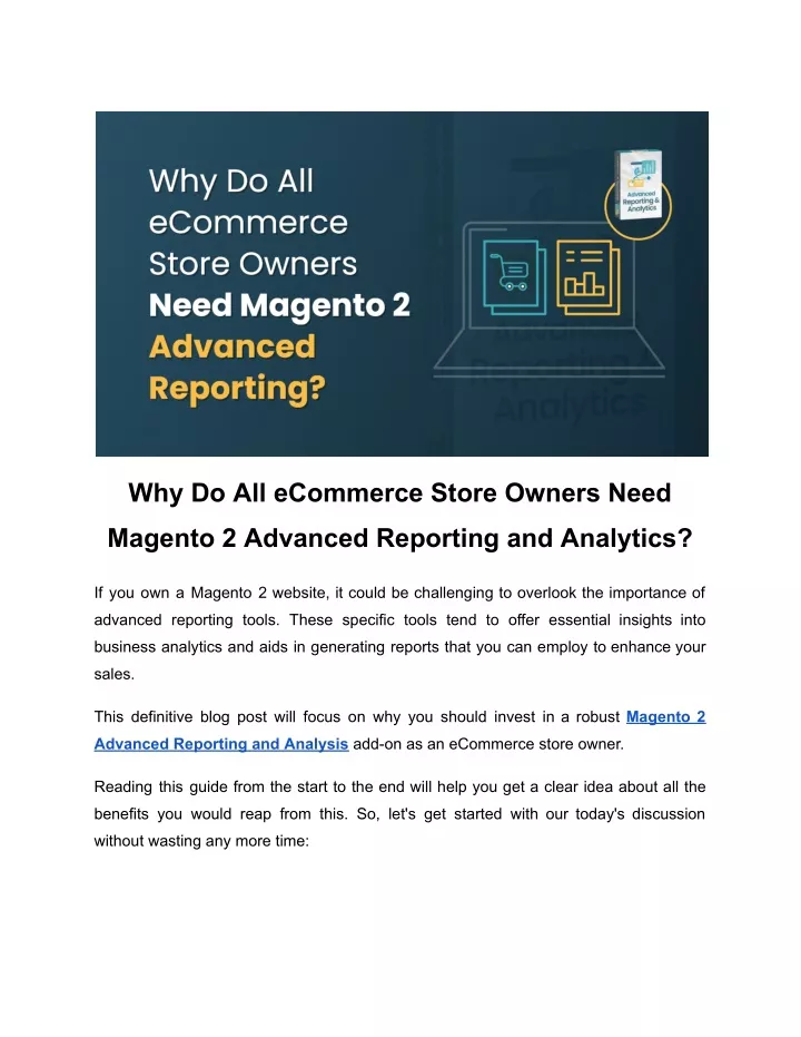 why do all ecommerce store owners need