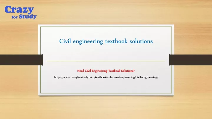 civil engineering textbook solutions
