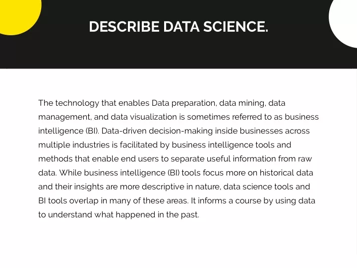 describe data science