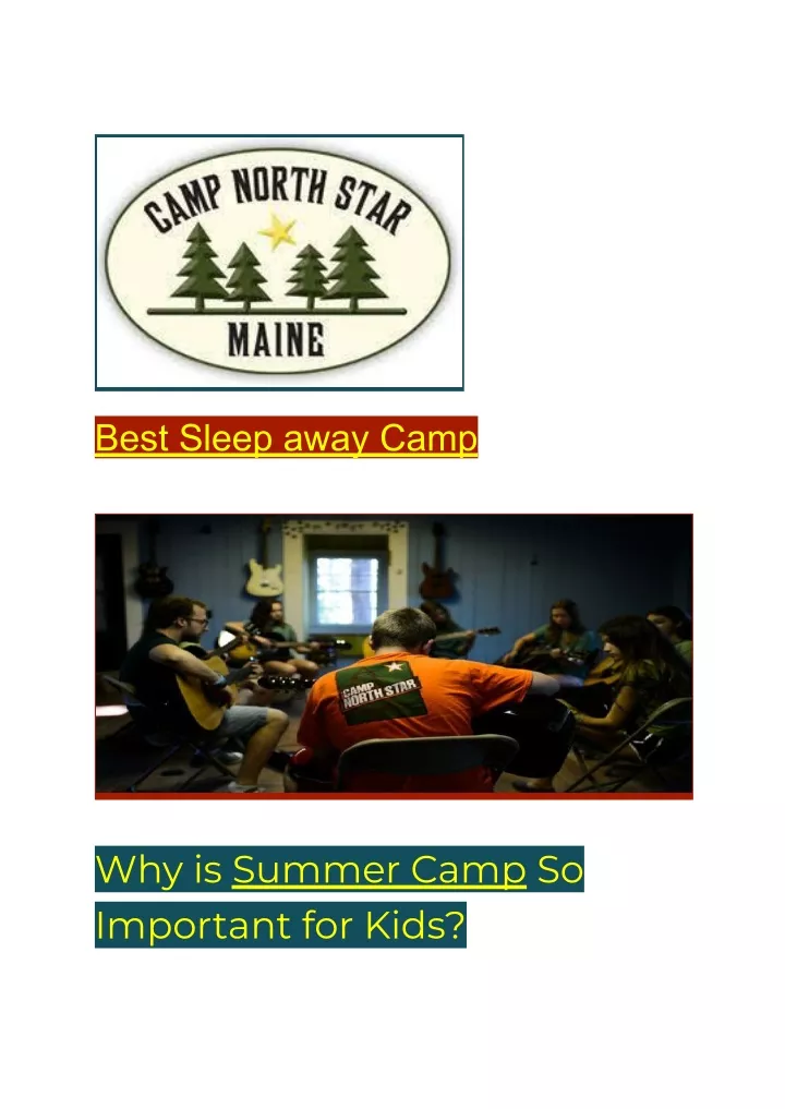 best sleep away camp