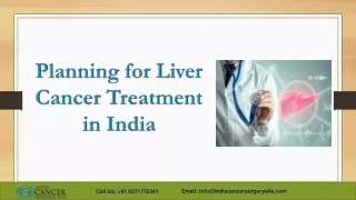 Planning for Liver Cancer Treatment in India