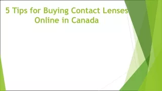 5 Tips for Buying Contact Lenses Online in Canada