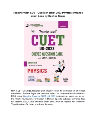 together with cuet question bank 2023 physics