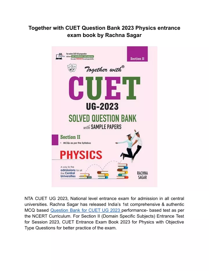 together with cuet question bank 2023 physics
