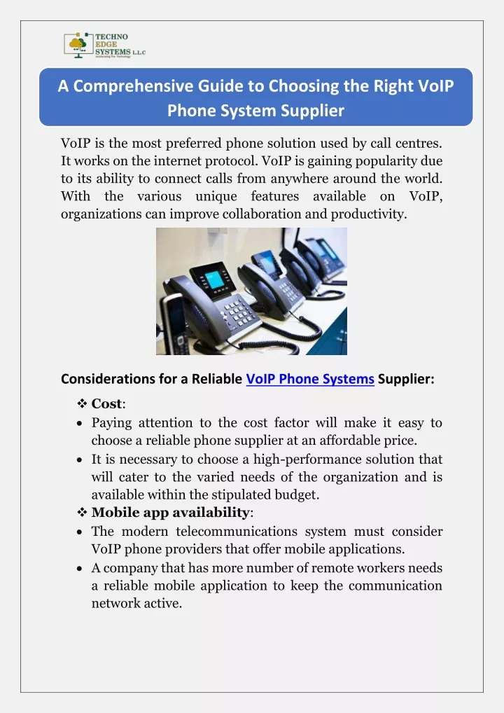 voip is the most preferred phone solution used