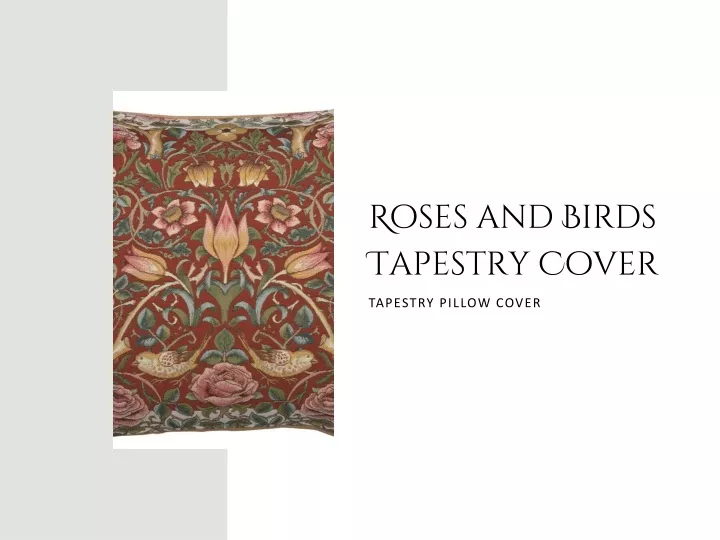 roses and birds tapestry cover