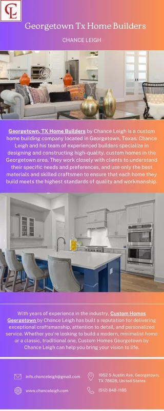 Georgetown Tx Home Builders