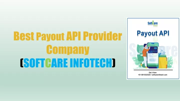 best payout api provider company soft c are infotech