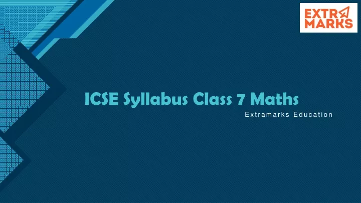 icse syllabus c lass 7 maths