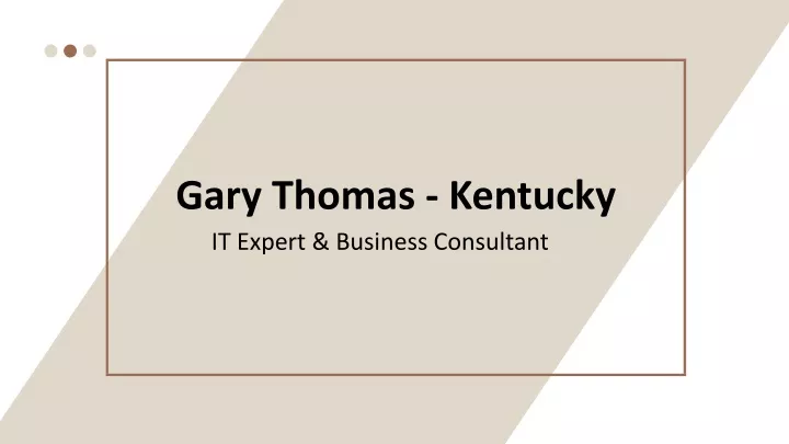 gary thomas kentucky it expert business consultant