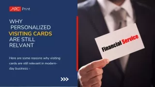 why personalized visiting cards