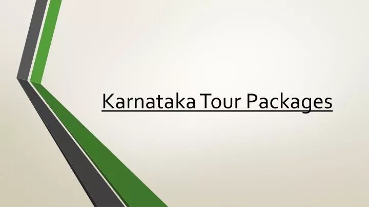 karnataka tour packages