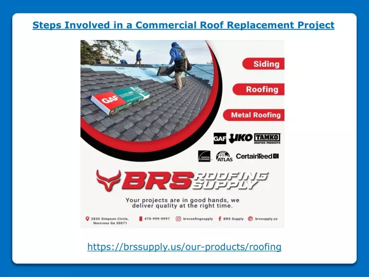 steps involved in a commercial roof replacement