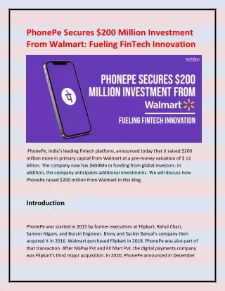 phonepe secures 200 million investment from