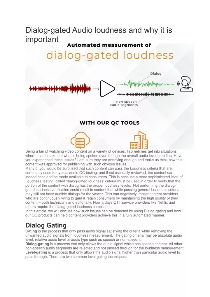 dialog gated audio loudness