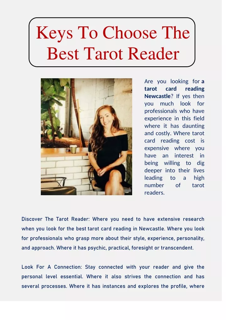 keys to choose the best tarot reader