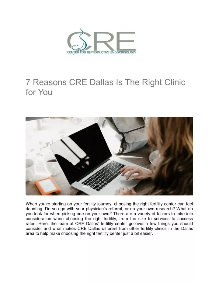 7 reasons cre dallas is the right clinic for you