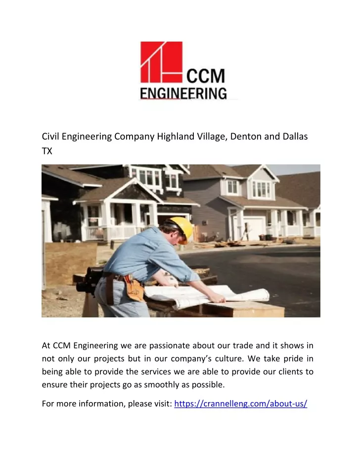 civil engineering company highland village denton