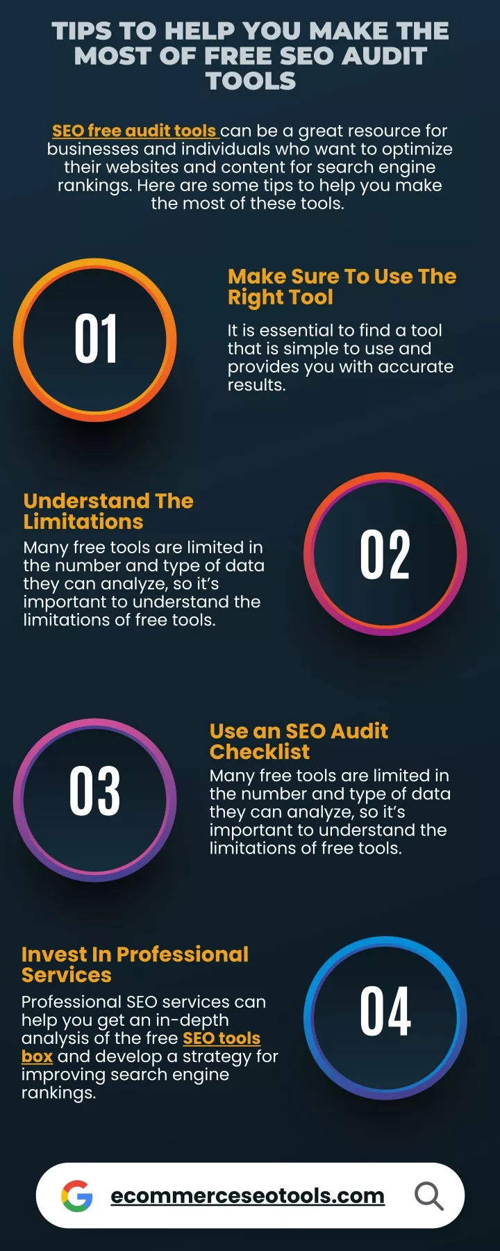 tips to help you make the most of free seo audit