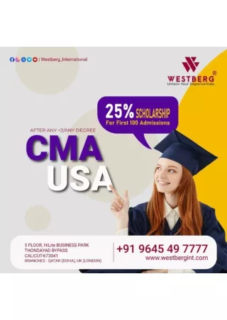 No1 CMA (USA) Institute in calicut, kerala|Westberg