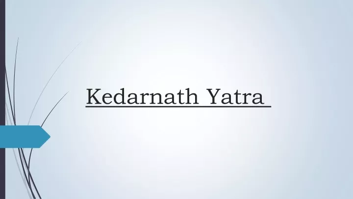 kedarnath yatra