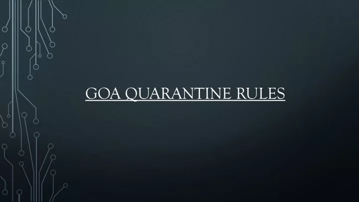 goa quarantine rules